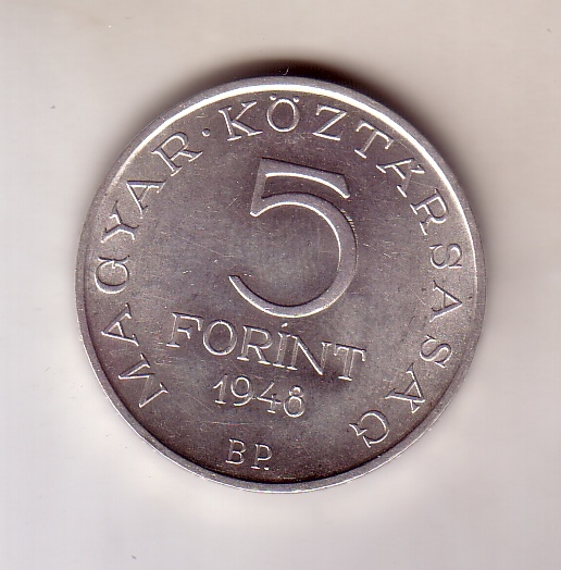 5 forint 1948 Petfi Sndor  UNC